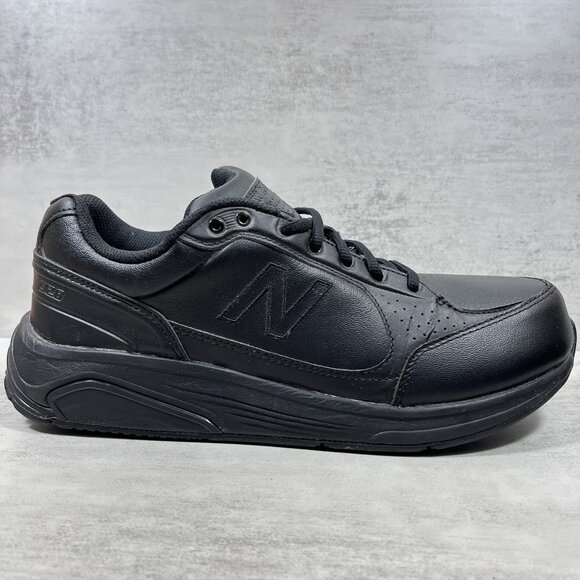New Balance 928 Leather Walking Shoes - Men's Size 10.5 4E Extra Wide - Black - Picture 4 of 10
